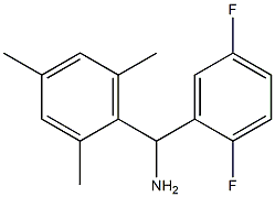 (2,5-difluorophenyl)(2,4,6-trimethylphenyl)methanamine 化学構造式