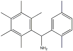 (2,5-dimethylphenyl)(2,3,4,5,6-pentamethylphenyl)methanamine 结构式