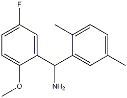 (2,5-dimethylphenyl)(5-fluoro-2-methoxyphenyl)methanamine Structure