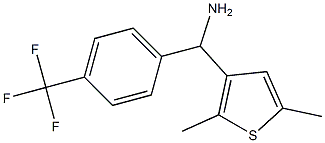 (2,5-dimethylthiophen-3-yl)[4-(trifluoromethyl)phenyl]methanamine,,结构式
