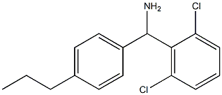(2,6-dichlorophenyl)(4-propylphenyl)methanamine Structure