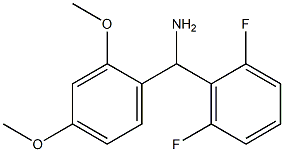 (2,6-difluorophenyl)(2,4-dimethoxyphenyl)methanamine Struktur