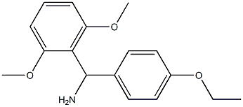 (2,6-dimethoxyphenyl)(4-ethoxyphenyl)methanamine 结构式