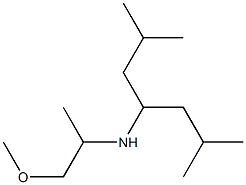 (2,6-dimethylheptan-4-yl)(1-methoxypropan-2-yl)amine Structure