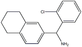 (2-chlorophenyl)(5,6,7,8-tetrahydronaphthalen-2-yl)methanamine Structure