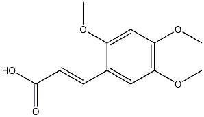 (2E)-3-(2,4,5-trimethoxyphenyl)prop-2-enoic acid 化学構造式