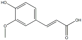 (2E)-3-(4-hydroxy-3-methoxyphenyl)prop-2-enoic acid,,结构式