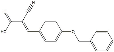 (2E)-3-[4-(benzyloxy)phenyl]-2-cyanoacrylic acid Structure