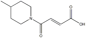 (2E)-4-(4-methylpiperidin-1-yl)-4-oxobut-2-enoic acid 化学構造式