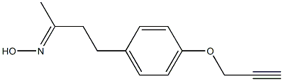 (2E)-4-[4-(prop-2-ynyloxy)phenyl]butan-2-one oxime Structure