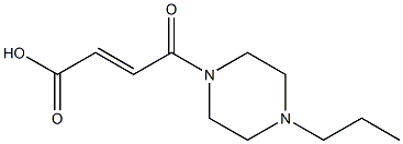 (2E)-4-oxo-4-(4-propylpiperazin-1-yl)but-2-enoic acid Structure