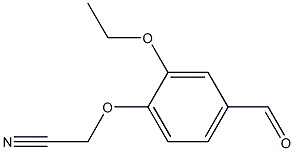 (2-ethoxy-4-formylphenoxy)acetonitrile Struktur