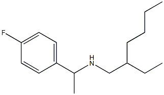 (2-ethylhexyl)[1-(4-fluorophenyl)ethyl]amine 化学構造式