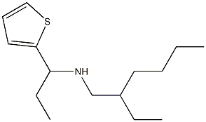 (2-ethylhexyl)[1-(thiophen-2-yl)propyl]amine Structure