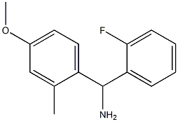 (2-fluorophenyl)(4-methoxy-2-methylphenyl)methanamine 结构式