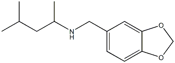 (2H-1,3-benzodioxol-5-ylmethyl)(4-methylpentan-2-yl)amine Structure