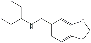 (2H-1,3-benzodioxol-5-ylmethyl)(pentan-3-yl)amine,,结构式