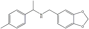 (2H-1,3-benzodioxol-5-ylmethyl)[1-(4-methylphenyl)ethyl]amine Structure