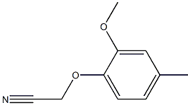 (2-methoxy-4-methylphenoxy)acetonitrile 结构式