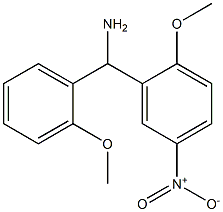 (2-methoxy-5-nitrophenyl)(2-methoxyphenyl)methanamine Struktur