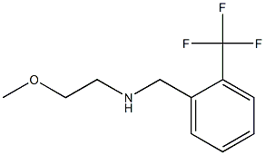 (2-methoxyethyl)({[2-(trifluoromethyl)phenyl]methyl})amine 结构式