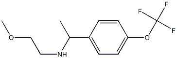 (2-methoxyethyl)({1-[4-(trifluoromethoxy)phenyl]ethyl})amine Structure