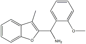 (2-methoxyphenyl)(3-methyl-1-benzofuran-2-yl)methanamine 化学構造式