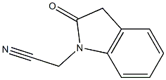 (2-oxo-2,3-dihydro-1H-indol-1-yl)acetonitrile Structure