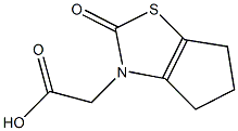 (2-oxo-5,6-dihydro-2H-cyclopenta[d][1,3]thiazol-3(4H)-yl)acetic acid,,结构式