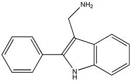 (2-phenyl-1H-indol-3-yl)methanamine Struktur