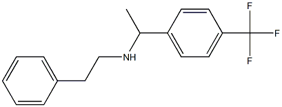 (2-phenylethyl)({1-[4-(trifluoromethyl)phenyl]ethyl})amine 化学構造式