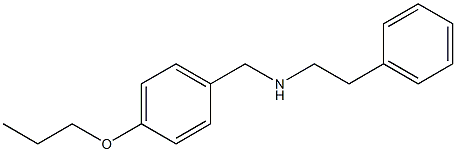 (2-phenylethyl)[(4-propoxyphenyl)methyl]amine Struktur