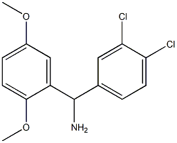 (3,4-dichlorophenyl)(2,5-dimethoxyphenyl)methanamine Structure