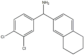 (3,4-dichlorophenyl)(5,6,7,8-tetrahydronaphthalen-2-yl)methanamine,,结构式