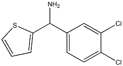 (3,4-dichlorophenyl)(thiophen-2-yl)methanamine,,结构式