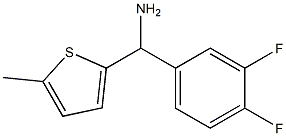 (3,4-difluorophenyl)(5-methylthiophen-2-yl)methanamine,,结构式