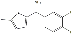 (3,4-difluorophenyl)(5-methylthiophen-2-yl)methanamine Struktur