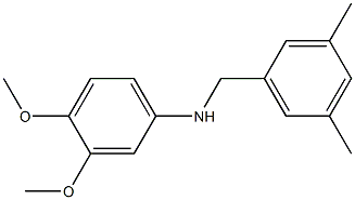 (3,4-dimethoxyphenyl)(3,5-dimethylphenyl)methylamine 化学構造式