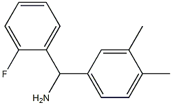 (3,4-dimethylphenyl)(2-fluorophenyl)methanamine Struktur