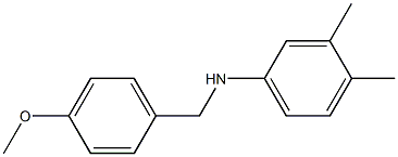 (3,4-dimethylphenyl)(4-methoxyphenyl)methylamine Structure