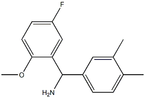 (3,4-dimethylphenyl)(5-fluoro-2-methoxyphenyl)methanamine 结构式