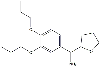 (3,4-dipropoxyphenyl)(oxolan-2-yl)methanamine 化学構造式