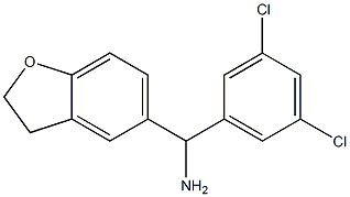 (3,5-dichlorophenyl)(2,3-dihydro-1-benzofuran-5-yl)methanamine,,结构式