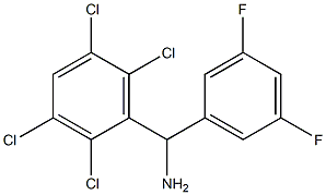 (3,5-difluorophenyl)(2,3,5,6-tetrachlorophenyl)methanamine 结构式