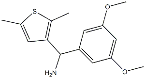 (3,5-dimethoxyphenyl)(2,5-dimethylthiophen-3-yl)methanamine Structure