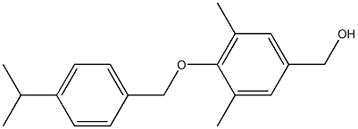 (3,5-dimethyl-4-{[4-(propan-2-yl)phenyl]methoxy}phenyl)methanol Structure