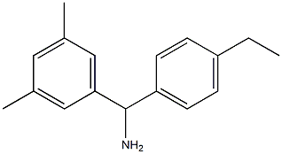 (3,5-dimethylphenyl)(4-ethylphenyl)methanamine Struktur