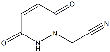 (3,6-dioxo-3,6-dihydropyridazin-1(2H)-yl)acetonitrile,,结构式