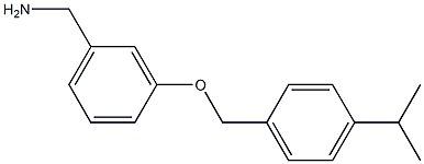 (3-{[4-(propan-2-yl)phenyl]methoxy}phenyl)methanamine Structure