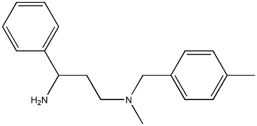 (3-amino-3-phenylpropyl)(methyl)[(4-methylphenyl)methyl]amine Structure